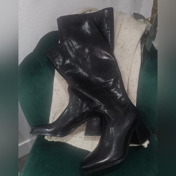 Vince Camuto Sangeti Black Heeled Boots - Picture 2 of 6